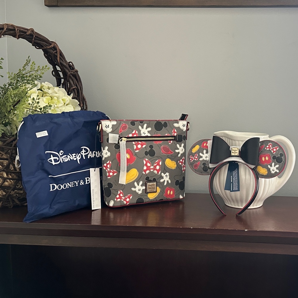 Dooney & Bourke Disney crossbody and matching ears.